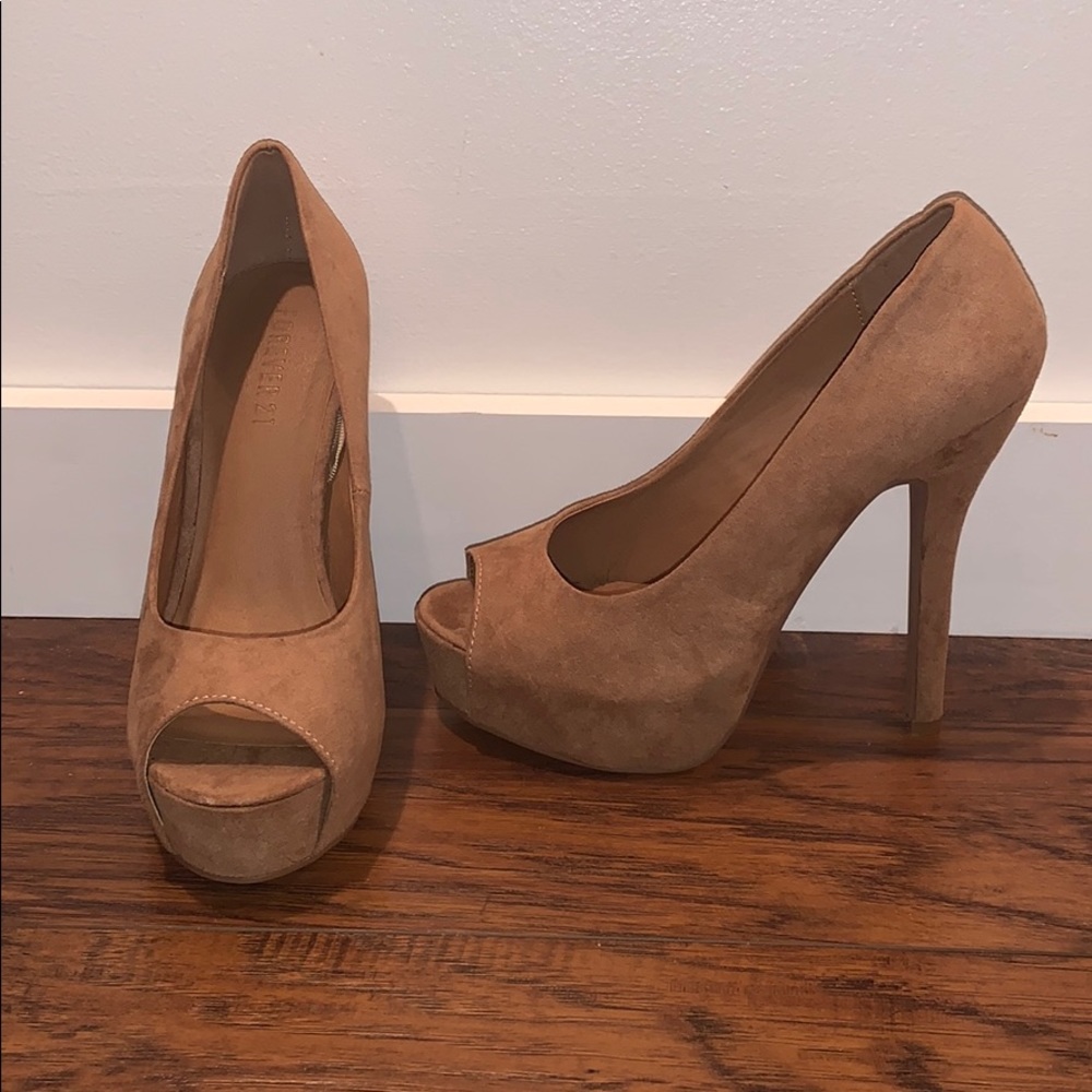 Forever21 Tan Heels